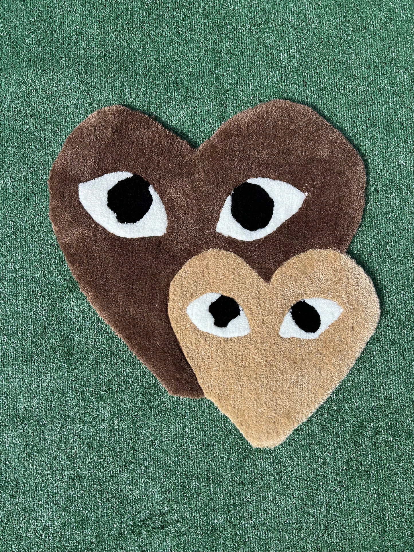 CDG Heart Pair rug