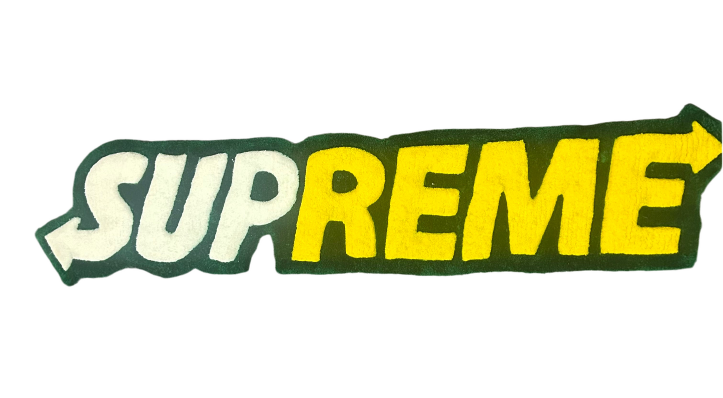 Supreme X Subway rug